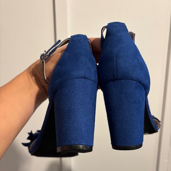 Unisa Royal Blue Ruffle Heals - Picture 5 of 5